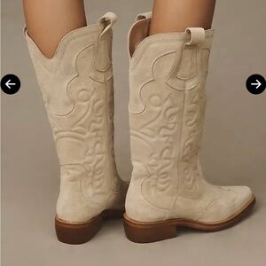 Women's Cream Western Boots